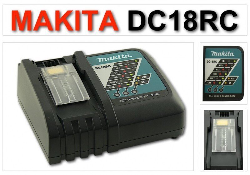 Akulaadija, Makita DC 18 RC, 18 V hind ja info | Akutrellid, puurid ja kruvikeerajad | hansapost.ee