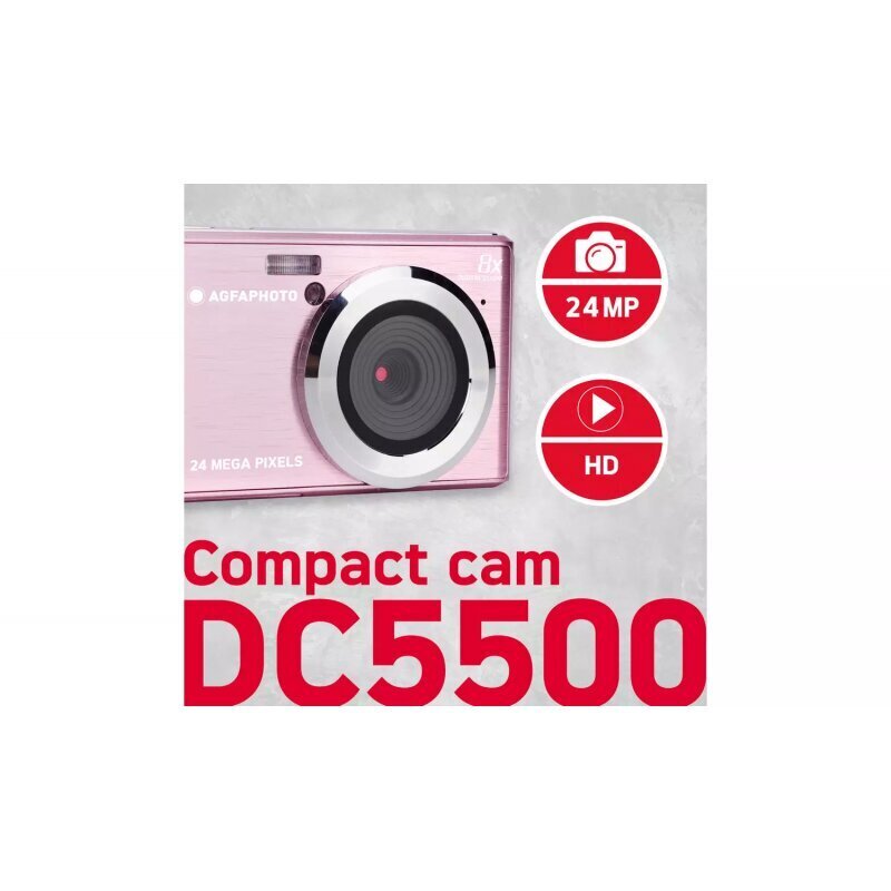 Agfa DC5500, roosa цена и информация | Fotoaparaadid | hansapost.ee