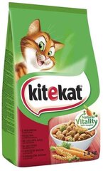Kitekat для кошек с говядиной и овощами, 1,8 кг х 6 шт. цена и информация | Сухой корм для кошек | hansapost.ee