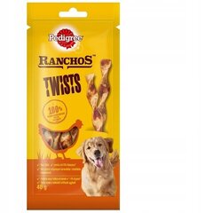 Pedigree Ranchos Twists для взрослых собак с курицей, 12х40 г цена и информация | Лакомства для собак | hansapost.ee