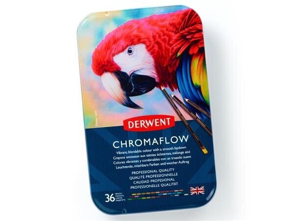 Värvipliiats Derwent Chromaflow 36 tk hind ja info | Kunstitarbed, voolimise tarvikud | hansapost.ee