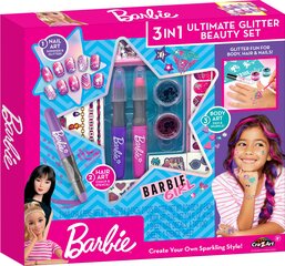 BARBIE Комплект для макияжа "3 in 1 Ultimate Glitter" цена и информация | Barbie Духи, косметика | hansapost.ee