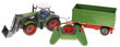 Kaugjuhitav traktor haagisega, 1:28, roheline hind ja info | Mänguasjad poistele | hansapost.ee