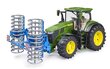 Traktor Bruder John Deere 7R 350, 03150 цена и информация | Mänguasjad poistele | hansapost.ee