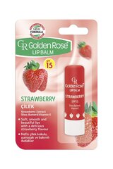 Бальзам для губ Golden Rose SPF15 4,6 g, 04 Strawberry цена и информация | Помады, бальзамы, блеск для губ | hansapost.ee