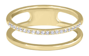 Troli Двойное минималистское кольцо из золотой стали цена и информация | Кольцо | hansapost.ee