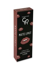 Набор макияжа для губ Golden Rose Longstay matte Lipkit Rose Taupek: жидкая матовая помада Longstay Liquid Matte No. 20 5,5 г + карандаш для губ Dream Lips Liner No. 510 1,6 г цена и информация | Помады, бальзамы, блеск для губ | hansapost.ee