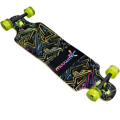 Скейтборд Longboard Neon, чёрный цена и информация | Скейтборды | hansapost.ee