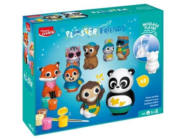Kipsipulbri komplekt Maped Creativ Plaster Friends Maxi hind ja info | Arendavad laste mänguasjad | hansapost.ee