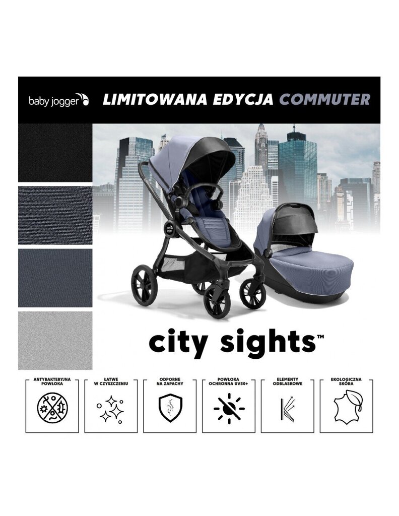 Universaalne jalutuskäru Baby Jogger 2in1 City Sights, Commute цена и информация | Vankrid, jalutuskärud | hansapost.ee