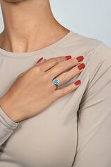 Brilio Silver hõbedane sõrmus opaali ja tsirkoonidega RI108WB hind ja info | Sõrmused | hansapost.ee