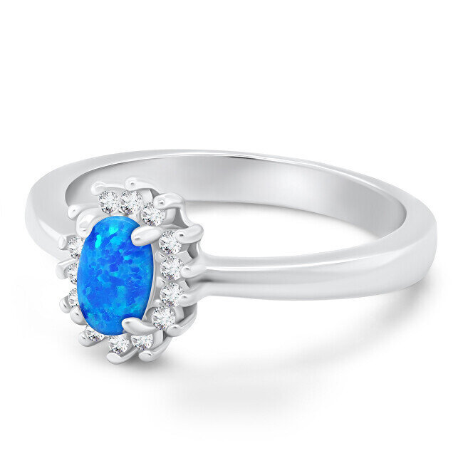 Brilio Silver hõbesõrmus opaali ja tsirkoonidega RI106WB hind ja info | Sõrmused | hansapost.ee