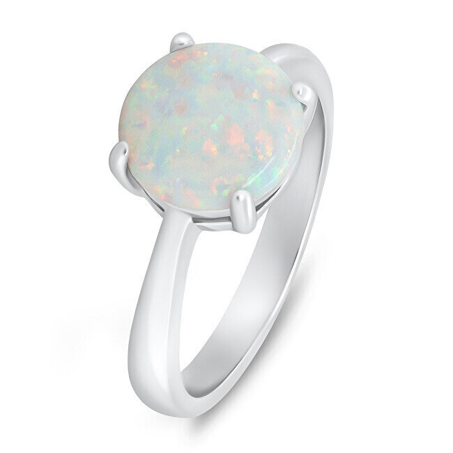 Brilio Silver hõbesõrmus opaaliga RI105W цена и информация | Sõrmused | hansapost.ee