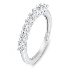 Brilio Silver Достойное серебряное кольцо с цветными цирконами RI063Wa. цена и информация | Кольцо | hansapost.ee