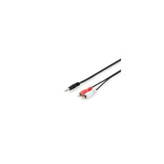 Digitus DB-510300-025-S, Aux 3.5 mm/RCA, 2.5 m цена и информация | Кабели и провода | hansapost.ee