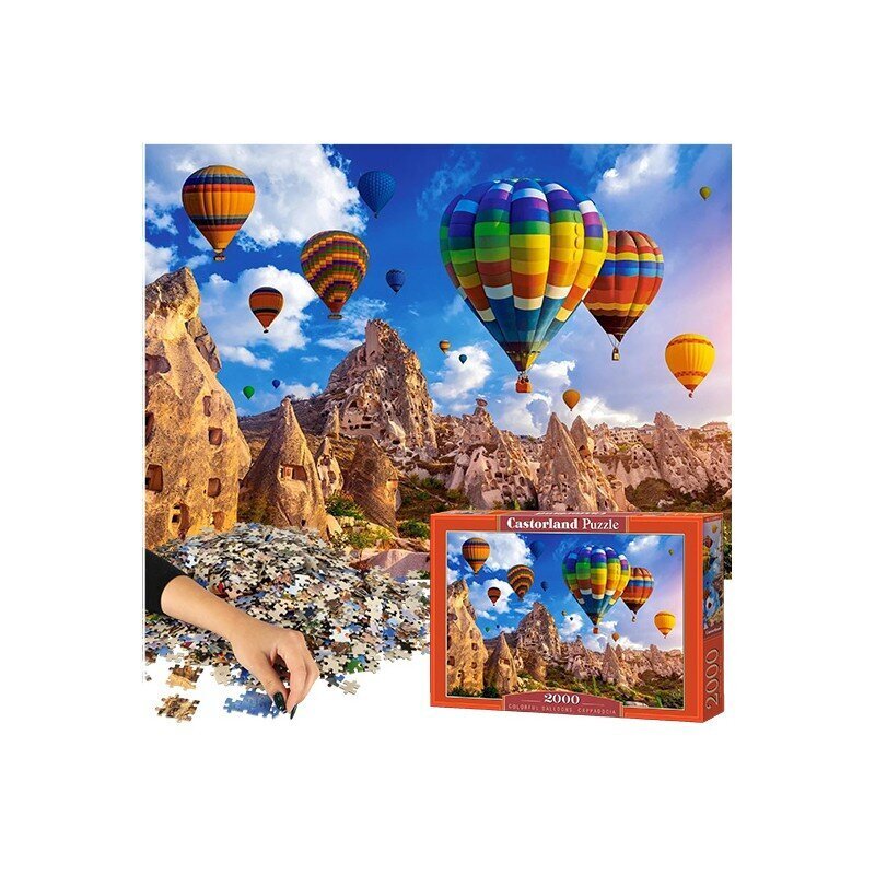 Pusle Castroland Värvilised õhupallid Cappadocia 92x68cm, 2000tk цена и информация | Pusled lastele ja täiskasvanutele | hansapost.ee
