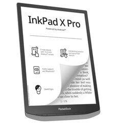 E-Reader|POCKETBOOK|InkPad X Pro|10.3 |1872x1404|1xUSB-C|Wireless LAN|Bluetooth|Grey|PB1040D-M-WW hind ja info | PocketBook Arvutid ja IT- tehnika | hansapost.ee