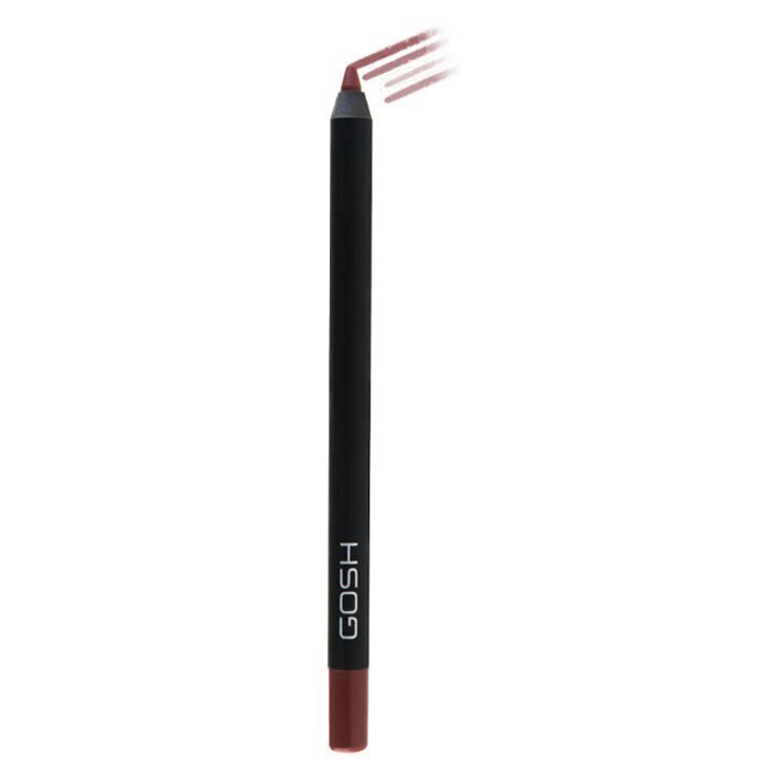 GOSH Velvet Touch Lipliner veekindel huulelainer 1.2 g, 012 Raisen цена и информация | Huulekosmeetika | hansapost.ee