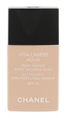 Puuderkreem Chanel Vitalumière Aqua SPF15, 22 Beige Rose, 30 ml hind ja info | Jumestuskreemid ja puudrid | hansapost.ee