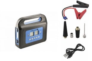 Многофункциональное зарядное устройство-стартер 12В 400А (Li-Po 10000мАч) со встроенным компрессором, HT8G624, Hogert цена и информация | Hogert Автотовары | hansapost.ee
