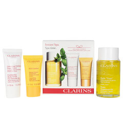 Kehahooldustoodete komplekt Clarins Instant Spa: kehaõli, 100 ml + koorija, 30 ml + näomask, 15 ml цена и информация | Кремы, лосьоны для тела | hansapost.ee