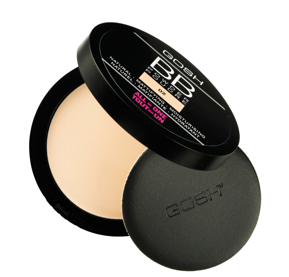 Gosh BB Powder puuder 6.5 g, 02 Sand цена и информация | Jumestuskreemid ja puudrid | hansapost.ee