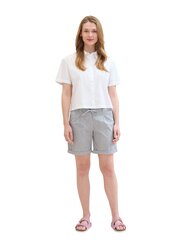 Tom Tailor naiste lühikesed püksid, helesinine-triibuline hind ja info | Naiste lühikesed püksid | hansapost.ee