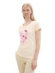Женская футболка Tom Tailor 1031199*29517, бежевый цвет, 4065308467135 цена и информация | Женские футболки | hansapost.ee
