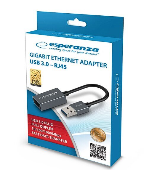 Esperanza ENA101 hind ja info | USB adapterid ja jagajad | hansapost.ee