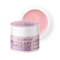 Ehitusgeel Claresa Soft&Easy Gel Pink Champagne, 12g hind ja info | Küünelakid ja küünelakieemaldajad | hansapost.ee