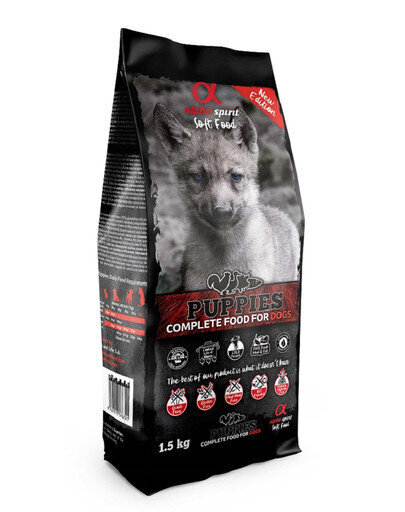 Alpha Spirit väikest tõugu kutsikatele, 1,5 kg hind ja info | Koerte kuivtoit ja krõbinad | hansapost.ee