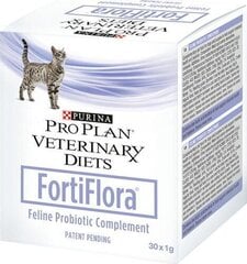 Probiootiline toidulisand kassidele Purina Proplan FortiFlora, 30x1 g цена и информация | Витамины, добавки, средства от паразитов для собак | hansapost.ee