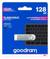 Goodram Pendrive UNO3 128GB USB 3.2 цена и информация | USB накопители данных | hansapost.ee