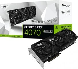 PNY GeForce RTX 4070 Ti Super 16GB OC TF Verto (VCG4070TS16TFXPB1-O) hind ja info | PNY Technologies Arvutid ja IT- tehnika | hansapost.ee