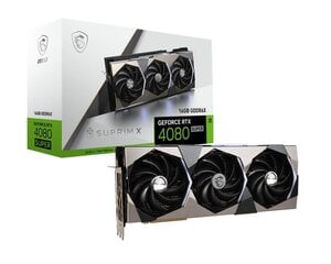 MSI GeForce RTX 4080 Super Suprim X (RTX4080SUP16GBSUPRMX) цена и информация | Видеокарты | hansapost.ee