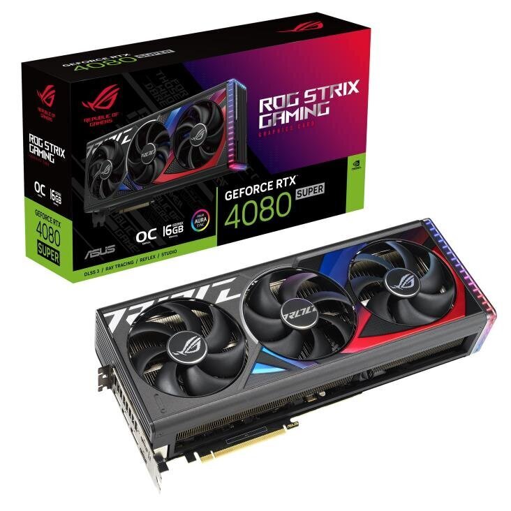 Asus ROG Strix GeForce RTX 4080 Super OC Edition (ROG-STRIX-RTX4080S-O16G-GAMING) hind ja info | Videokaardid | hansapost.ee
