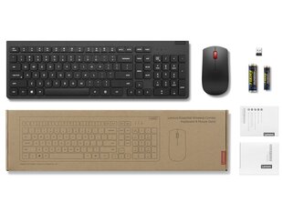 Lenovo Essential Wireless Combo Keyboard & Mouse Gen2 4X31N50749 цена и информация | Клавиатура с игровой мышью 3GO COMBODRILEW2 USB ES | hansapost.ee