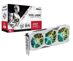 ASRock AMD Radeon RX 7600 XT Steel Legend OC (RX7600XT SL 16GO) цена и информация | Для видеокарт | hansapost.ee