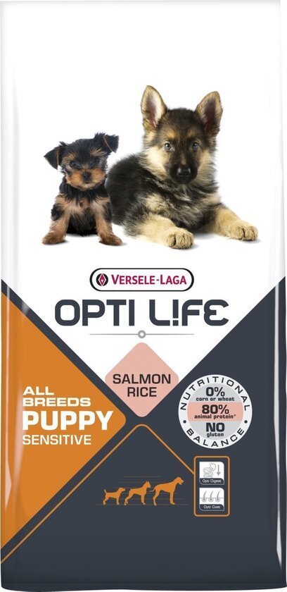 Versele-Laga Puppy Sensitive tundliku seedesüsteemiga koertele lõhega, 12.5 kg hind ja info | Koerte kuivtoit ja krõbinad | hansapost.ee