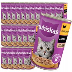 Whiskas для взрослых кошек с курицей, 25x400 г цена и информация | Кошачьи консервы | hansapost.ee