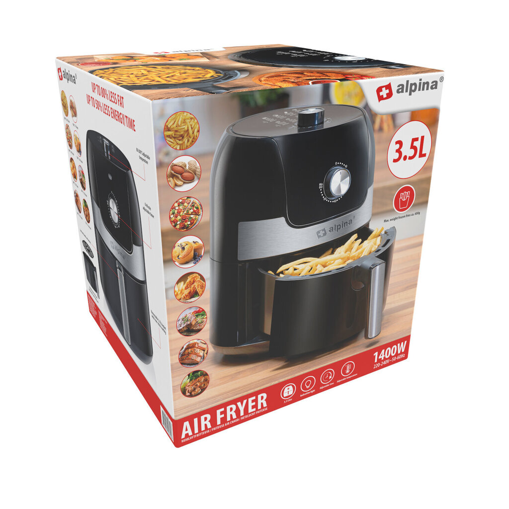 Alpina Air Fryer цена и информация | Kuumaõhufritüürid ja fritüürid | hansapost.ee