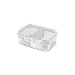 Прямоугольный контейнер для хранения продуктов с разделителем 3,3 л Snap Box прозрачный цена и информация | Контейнеры для хранения продуктов | hansapost.ee
