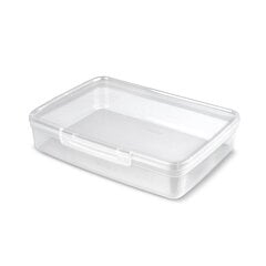 Прямоугольный ящик для хранения продуктов объемом 4,4 л с защелкой Прозрачный цена и информация | Контейнеры для хранения продуктов | hansapost.ee