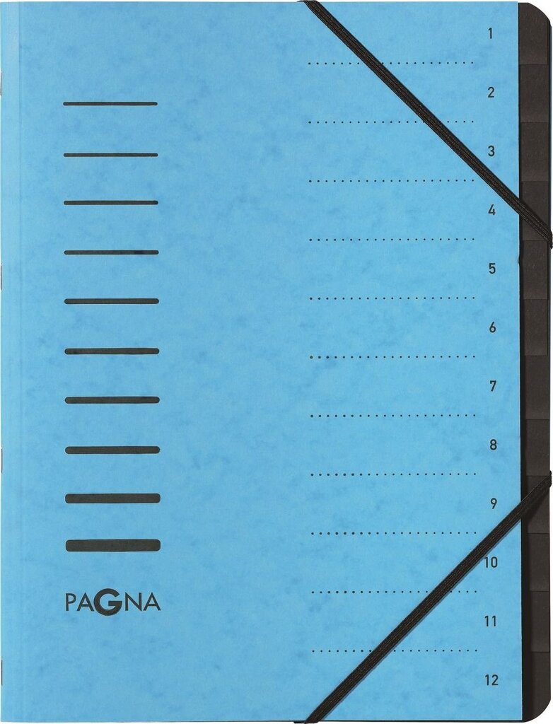 Kaust Pagna Teczka 12 Fächer 1-12, helesinine hind ja info | Kirjatarvikud | hansapost.ee