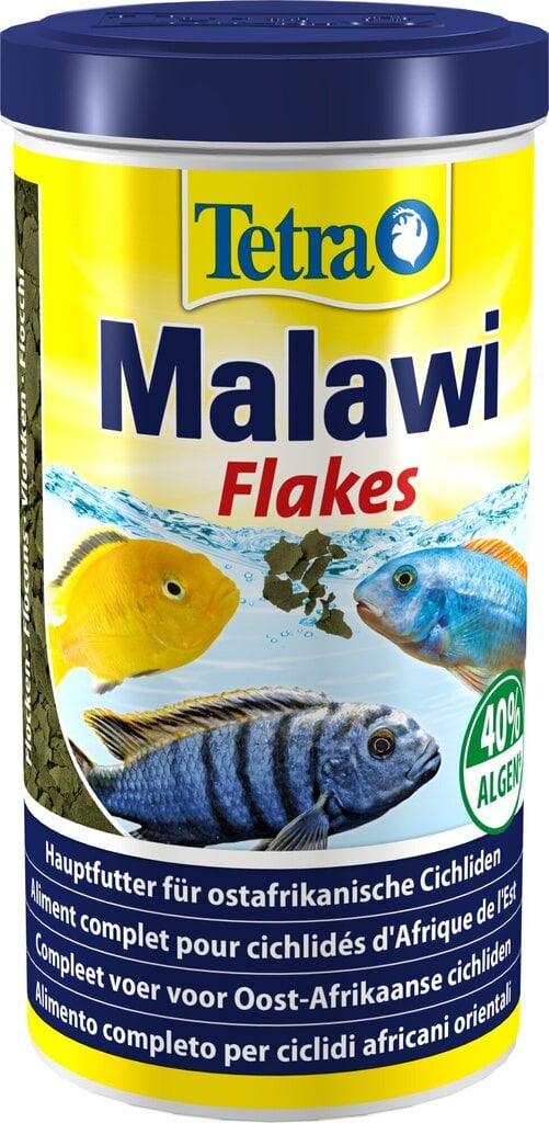 Toit tsichlididele Tetra Malawi Flakes, 1 L цена и информация | Kalade toit | hansapost.ee