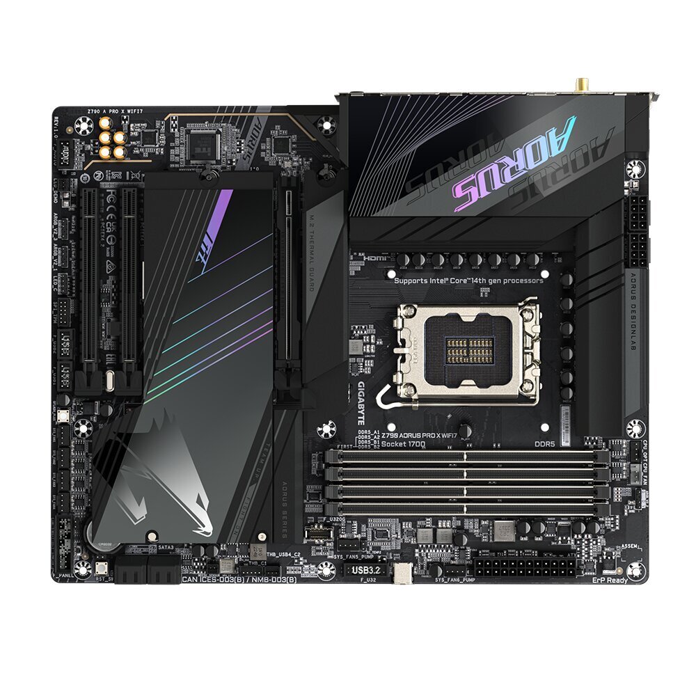 Gigabyte Z790 Aorus Pro X WiFi7 цена и информация | Emaplaadid | hansapost.ee