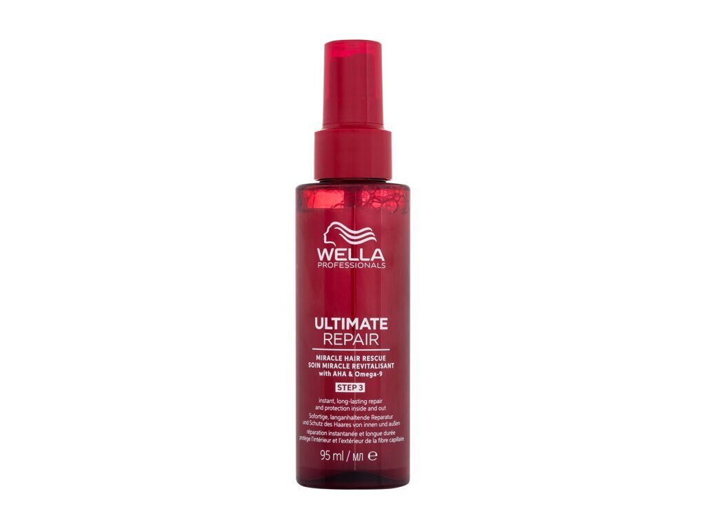 Juukseid taastav sprei Wella Professionals Ultimate Repair Miracle Hair Rescue Step 3, 95 ml цена и информация | Juuksemaskid, õlid ja seerumid | hansapost.ee