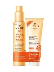 Набор Nuxe Sun: солнцезащитный спрей SPF50, 150 мл + шампунь, 100 мл цена и информация | Кремы от загара | hansapost.ee