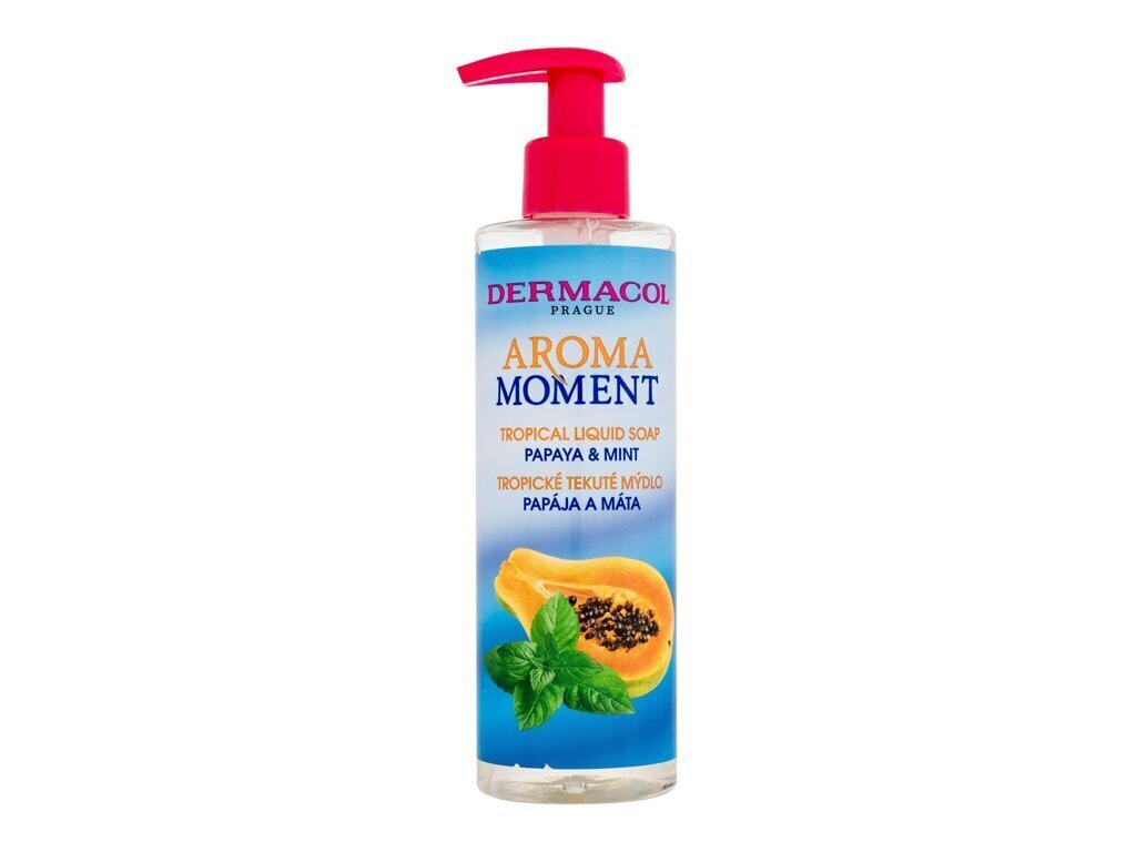 Käteseep Dermacol Aroma Moment Papaya &amp; Mint, 250 ml цена и информация | Seebid | hansapost.ee