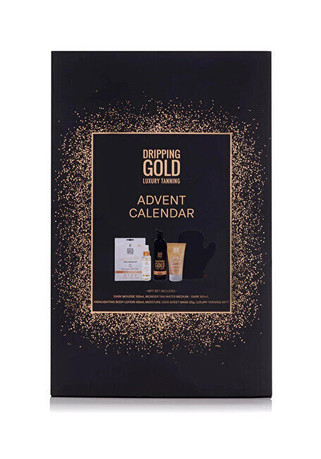 Advendikalender kosmeetikakomplekt Dripping Gold Luxury Tanning hind ja info | Kehakreemid, kehaõlid ja losjoonid | hansapost.ee